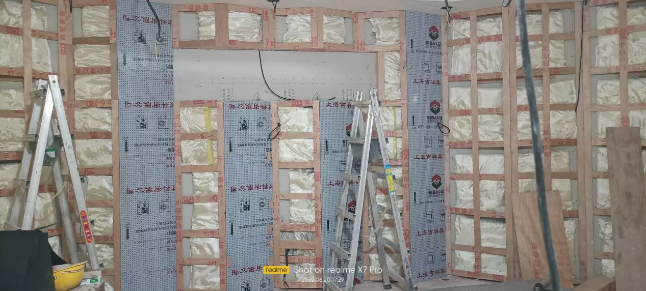 On-site Installation Photos of Acoustic Wall On-site Installation Photos of Acoustic Wall